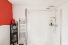 A rainfall shower brings practicality to busy family mornings