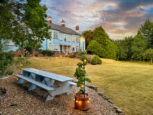 Fairy lights create an enchanting setting for summer evenings